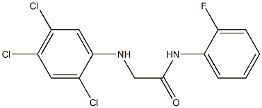 N-(2-fluorophenyl)-2-[(2,4,5-trichlorophenyl)amino]acetamide Struktur