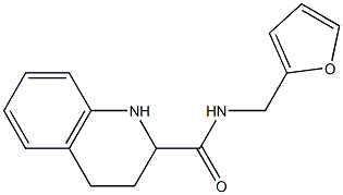 N-(2-furylmethyl)-1,2,3,4-tetrahydroquinoline-2-carboxamide Struktur