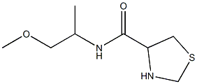 N-(2-methoxy-1-methylethyl)-1,3-thiazolidine-4-carboxamide Struktur