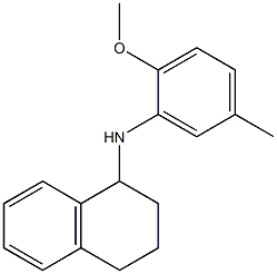 N-(2-methoxy-5-methylphenyl)-1,2,3,4-tetrahydronaphthalen-1-amine Struktur