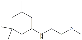 N-(2-methoxyethyl)-3,3,5-trimethylcyclohexan-1-amine Struktur