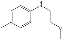 N-(2-methoxyethyl)-4-methylaniline Struktur