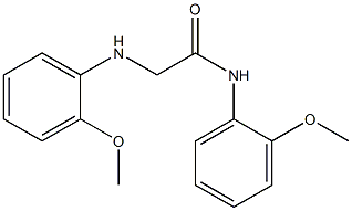 N-(2-methoxyphenyl)-2-[(2-methoxyphenyl)amino]acetamide Struktur