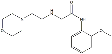 N-(2-methoxyphenyl)-2-{[2-(morpholin-4-yl)ethyl]amino}acetamide Struktur