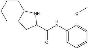 N-(2-methoxyphenyl)octahydro-1H-indole-2-carboxamide Struktur