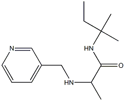 N-(2-methylbutan-2-yl)-2-[(pyridin-3-ylmethyl)amino]propanamide Struktur