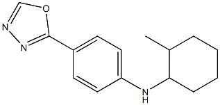 N-(2-methylcyclohexyl)-4-(1,3,4-oxadiazol-2-yl)aniline Struktur