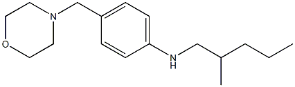 N-(2-methylpentyl)-4-(morpholin-4-ylmethyl)aniline Struktur