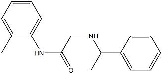 N-(2-methylphenyl)-2-[(1-phenylethyl)amino]acetamide Struktur