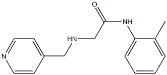 N-(2-methylphenyl)-2-[(pyridin-4-ylmethyl)amino]acetamide Struktur