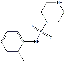 N-(2-methylphenyl)piperazine-1-sulfonamide Struktur