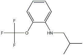 N-(2-methylpropyl)-2-(trifluoromethoxy)aniline Struktur