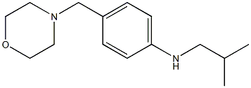 N-(2-methylpropyl)-4-(morpholin-4-ylmethyl)aniline Struktur