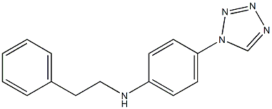 N-(2-phenylethyl)-4-(1H-1,2,3,4-tetrazol-1-yl)aniline Struktur