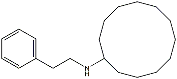 N-(2-phenylethyl)cyclododecanamine Struktur