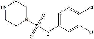 N-(3,4-dichlorophenyl)piperazine-1-sulfonamide Struktur