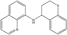 N-(3,4-dihydro-2H-1-benzothiopyran-4-yl)quinolin-8-amine Struktur