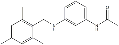 N-(3-{[(2,4,6-trimethylphenyl)methyl]amino}phenyl)acetamide Struktur