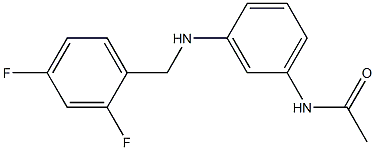 N-(3-{[(2,4-difluorophenyl)methyl]amino}phenyl)acetamide Struktur