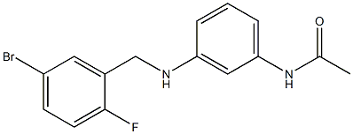 N-(3-{[(5-bromo-2-fluorophenyl)methyl]amino}phenyl)acetamide Struktur