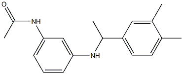 N-(3-{[1-(3,4-dimethylphenyl)ethyl]amino}phenyl)acetamide Struktur