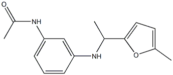 N-(3-{[1-(5-methylfuran-2-yl)ethyl]amino}phenyl)acetamide Struktur