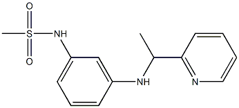 N-(3-{[1-(pyridin-2-yl)ethyl]amino}phenyl)methanesulfonamide Struktur