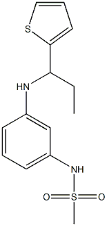 N-(3-{[1-(thiophen-2-yl)propyl]amino}phenyl)methanesulfonamide Struktur