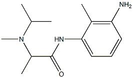 N-(3-amino-2-methylphenyl)-2-[isopropyl(methyl)amino]propanamide Struktur