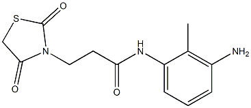 N-(3-amino-2-methylphenyl)-3-(2,4-dioxo-1,3-thiazolidin-3-yl)propanamide Struktur