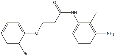 N-(3-amino-2-methylphenyl)-3-(2-bromophenoxy)propanamide Struktur