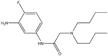 N-(3-amino-4-fluorophenyl)-2-(dibutylamino)acetamide Struktur