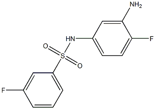 N-(3-amino-4-fluorophenyl)-3-fluorobenzenesulfonamide Struktur