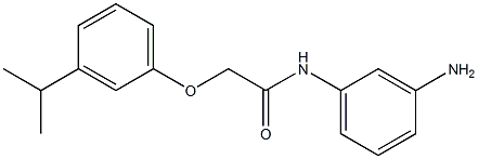 N-(3-aminophenyl)-2-(3-isopropylphenoxy)acetamide Struktur