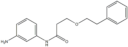 N-(3-aminophenyl)-3-(2-phenylethoxy)propanamide Struktur