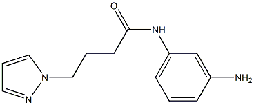 N-(3-aminophenyl)-4-(1H-pyrazol-1-yl)butanamide Struktur