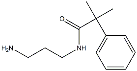 N-(3-aminopropyl)-2-methyl-2-phenylpropanamide Struktur