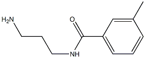 N-(3-aminopropyl)-3-methylbenzamide Struktur