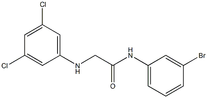 N-(3-bromophenyl)-2-[(3,5-dichlorophenyl)amino]acetamide Struktur