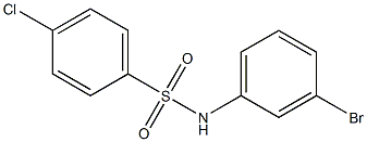 N-(3-bromophenyl)-4-chlorobenzene-1-sulfonamide Struktur