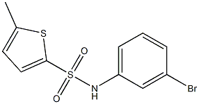 N-(3-bromophenyl)-5-methylthiophene-2-sulfonamide Struktur