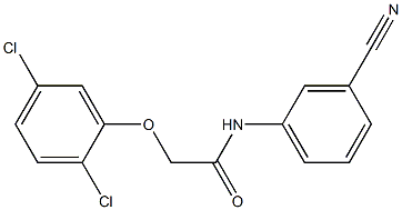 N-(3-cyanophenyl)-2-(2,5-dichlorophenoxy)acetamide Struktur