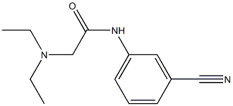 N-(3-cyanophenyl)-2-(diethylamino)acetamide Struktur