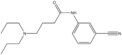 N-(3-cyanophenyl)-4-(dipropylamino)butanamide Struktur