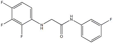 N-(3-fluorophenyl)-2-[(2,3,4-trifluorophenyl)amino]acetamide Struktur