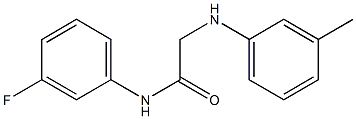 N-(3-fluorophenyl)-2-[(3-methylphenyl)amino]acetamide Struktur