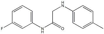 N-(3-fluorophenyl)-2-[(4-methylphenyl)amino]acetamide Struktur