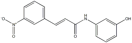 N-(3-hydroxyphenyl)-3-(3-nitrophenyl)prop-2-enamide Struktur