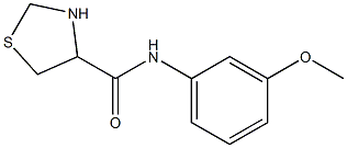 N-(3-methoxyphenyl)-1,3-thiazolidine-4-carboxamide Struktur