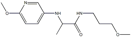 N-(3-methoxypropyl)-2-[(6-methoxypyridin-3-yl)amino]propanamide Struktur